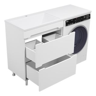 Напольная тумба под раковину Misty Байкал 70см белый